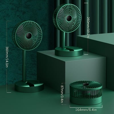 Picture of Portable Handheld Personal Rechargeable Fan Adjustable Rechargeable Fan , 5 Speed Wind Mini Aromatherapy