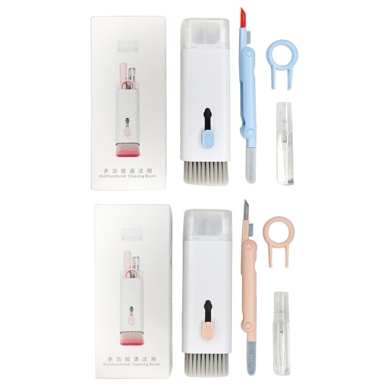 Picture of 7 in 1 touch screen cleaner brush Earbuds Earphone Cleaning Cleaning Tools Keyboard Cleaner Kit Airpod Screen Cleaner Pen kit