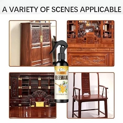 Picture of Beeswax Furniture Polish, Bees Wax Furniture Polish and Cleaner, Beeswax Spray Furniture Polish, Wood Seasoning Beewax for Furniture Floor, 350ml