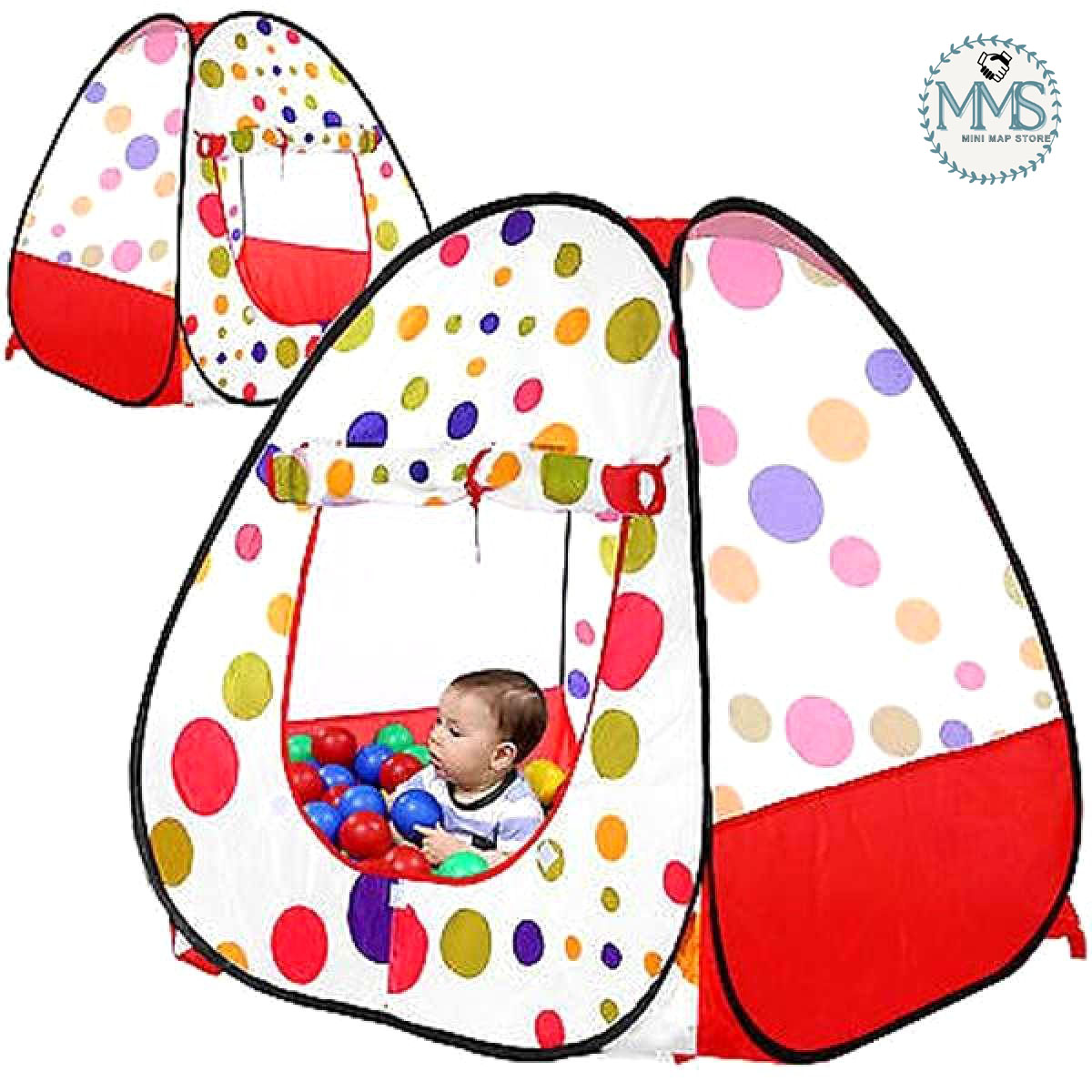Picture of Baby Tent Play House Toy With 50 Ball Set for Kids- Multicolor