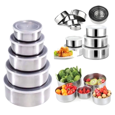 Picture of Stainless Steel Food Box 5 Pieces