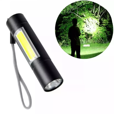 Picture of Rechargeable Flashlights Torch Led Usb Portable Torches 3 Modes Mini Camping Lighting - Charger Light