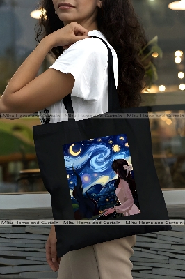Picture of Craft Canvas Tote Bag Women Empowerment Unique Designed Cotton Canvas Tote Bag With Zipper for Women Girls Ladies Everyday Daily Useable Fashionable Hand Shoulder Bag For School College University Students
