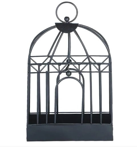 Picture of 1pic Birdcage Shape Iron Mosquito Coil Holder Stand Mosquito Repellent Incense Burner Holder Hanger for Indoor Home Living Room Bedroom Hotel