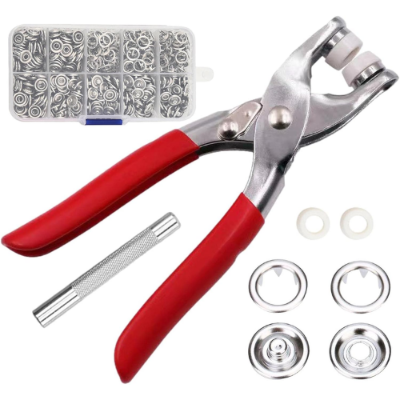 Picture of Five-prong Button Installation Tool Snap Tool Kit Metal Snap Ring Belt Fastening Pliers Clamping Tool Kit For Garment Sewing - 31 online  shop