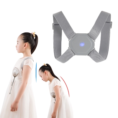 Picture of Smart Back Posture Corrector Intelligent Spine Clavicle Brace Support Belt Vibration Shoulder Training Adjustable Adult Child