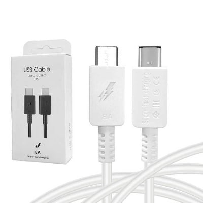 Picture of Samsung Original 45W USB C To Type C 8A Cable For Samsung Galaxy S23 S22 S21 S20 + Ultra Note 20 10 Fast Charging