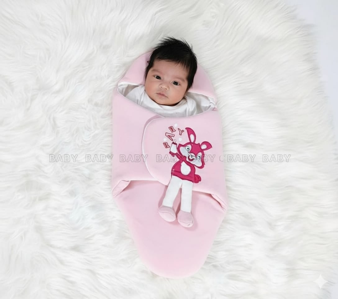 Picture of New WarmNest Soft Newborn Baby Wrap Blankets Baby Sleeping Bag Envelope For Newborn Sleepsack 100% Cotton thicken Cocoon for baby 0-8 Months Baby Jumpsuit Blanket