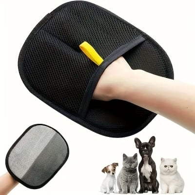 Picture of Pet Hair Removal Glove for Cats & Dogs, Upgraded Five-Finger Electrostatic Pet Hair Glove, Reusable Magic Brush Pet Hair Remover Tool for Laundry, Couch, Carpet, Car Seat(1pc)