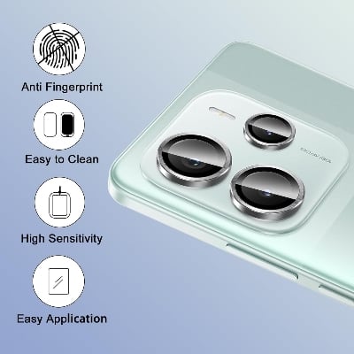 Picture of Xiaomi Redmi Note 14 4G/Note 14 5G Metal Ring Aluminum Alloy Camera Lens Screen Cover