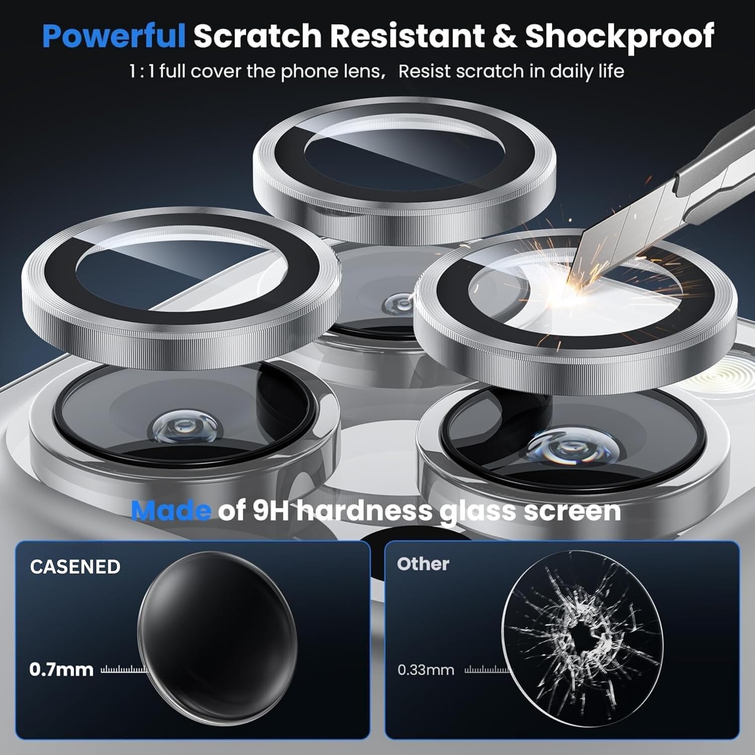 Picture of Camera Lens Protector for iPhone 16 Pro Max / iPhone 16 Pro Tempered Glass Protection Protective Film for iphone mobile