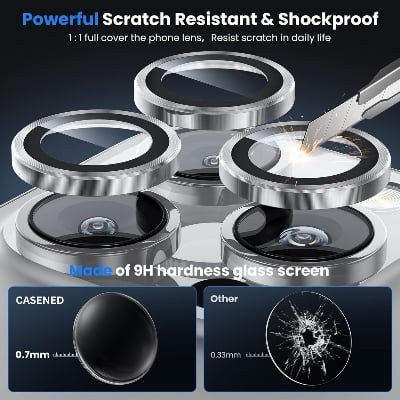 Picture of Camera Lens Protector for iPhone 16 Pro Max / iPhone 16 Pro Tempered Glass Protection Protective Film for iphone mobile