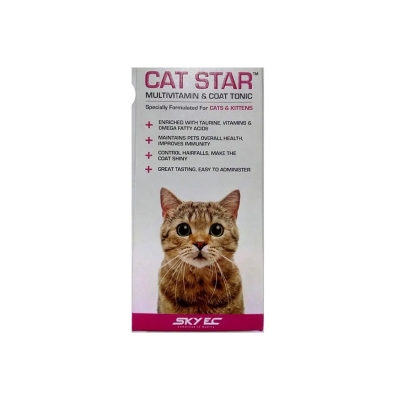 Picture of Cat Star Multi Vitamin & Coat Tonic For Cats 100ml