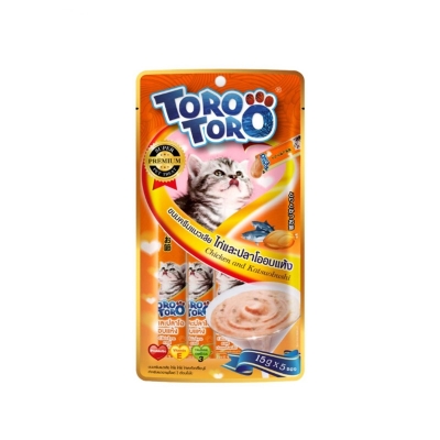 Picture of Toro Toro Lickable Cat Treat Chicken & Katsuobushi 15g x 5Pcs