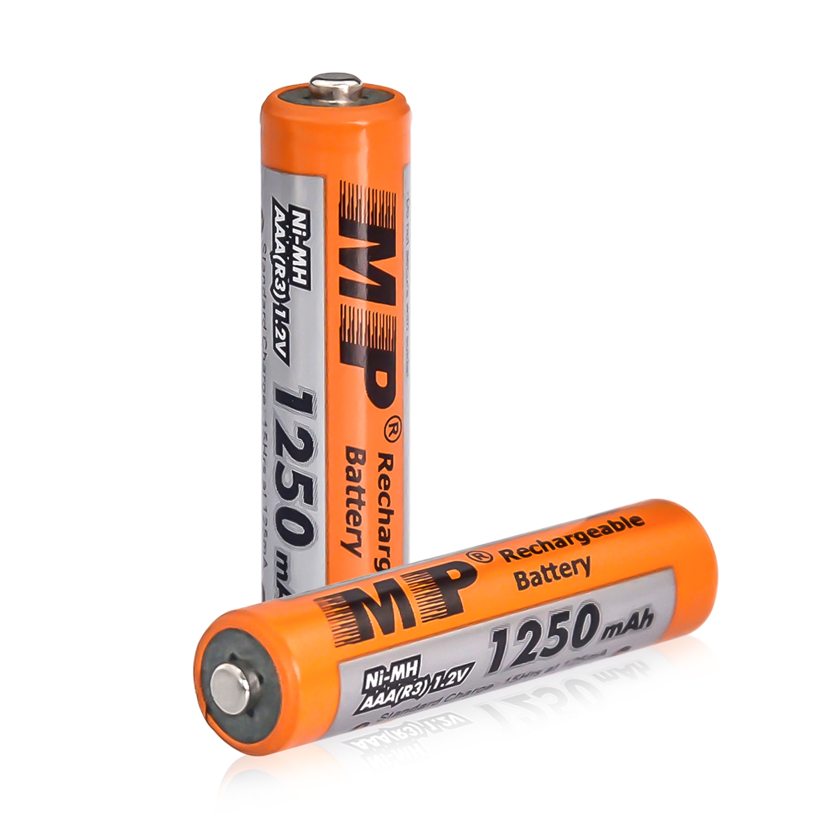 Picture of MP Multiple Power Rechargeable Battery AAA R3 Ni-MH 1.2v 1250mAh 2pcs - Battery Multicolor