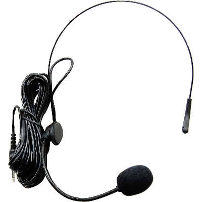 Picture of Ahuja HBM-60CC Headband Microphone (WITH 3.5 mm jack) Black