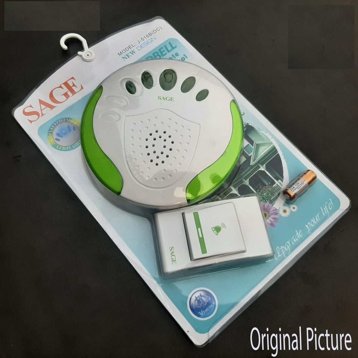 Picture of Sage Wireless Door Calling Bell J-516B(DC)(  Battery Not Included) J-516D
