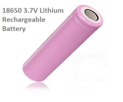 Picture of 18650 3.7V Lithium Rechargeable Battery-Better Quality 1pcs Pink