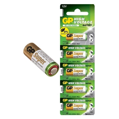 Picture of Wireless Door Bell battery GP 12V 23A  Alkaline Battery Used for Remote Control/doorbell/Alarms/ 5 PCs Multicolor