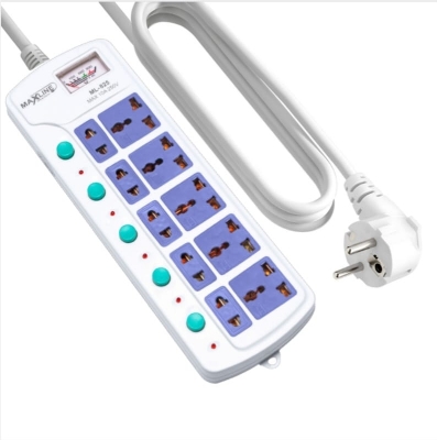Picture of Maxline ML-825 Multiplug 10 Port Extention Socket 5 Meters Cable