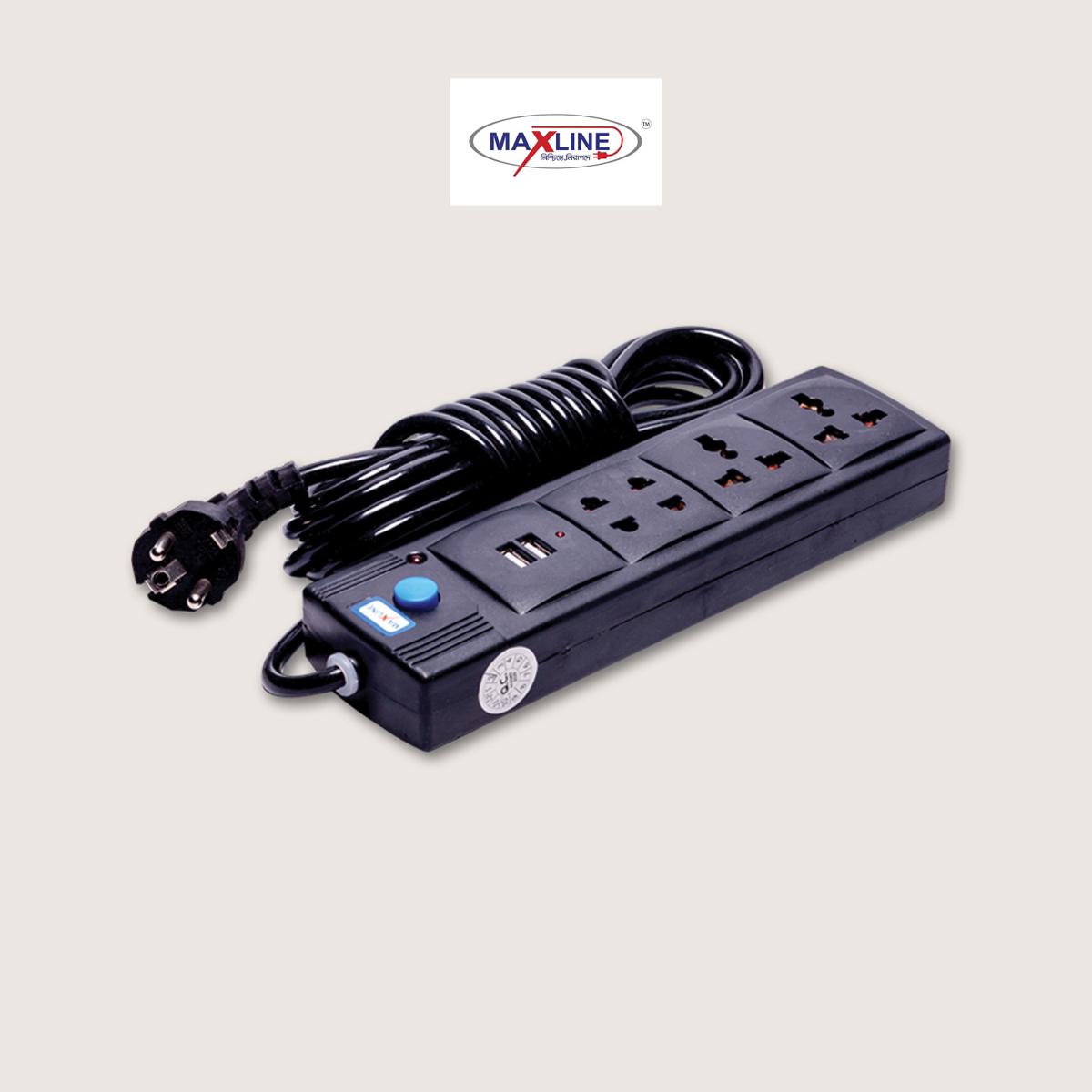 Picture of Maxline ML-USB 212 Multiplug Extention Socket 2 Meters Cable