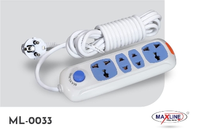 Picture of Maxline ML-0033 Multiplug 4 Port Extention Socket 2 Meters