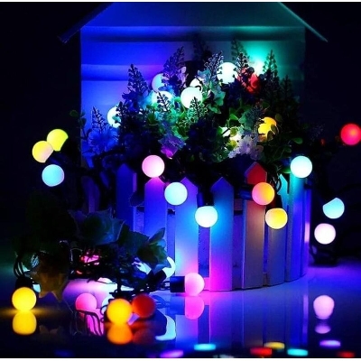 Picture of LED Color Changing Fairy Light Ball Shaped - 28 bulbs, LED Ball Shaped String Fairy Lights Multi-color, 28 LED Ball light, Party, Wedding decoration, Holiday lights Multicolor