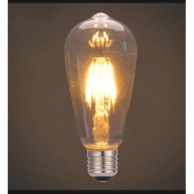 Picture of ST-64  Edison LED Bulb E27 Vintage Rustic Style 4W Filament Bulb 1Pcs Multicolor