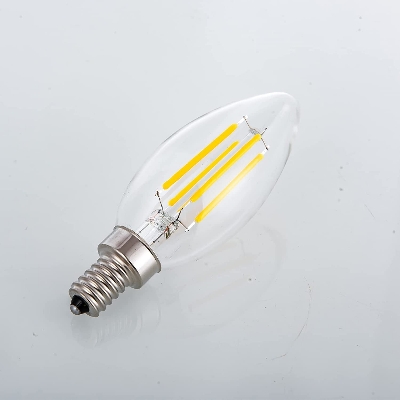 Picture of C35 220V E14 Base 4W LED Energy Saving Dimmable Filament Candle Light Bulb 1Pcs Multicolor