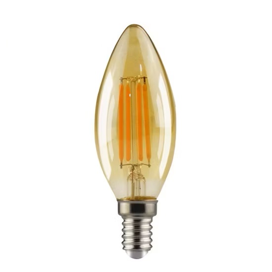 Picture of C35 220V E14 Base 4W LED Energy Saving Dimmable Filament Candle Light Bulb 1Pcs Multicolor