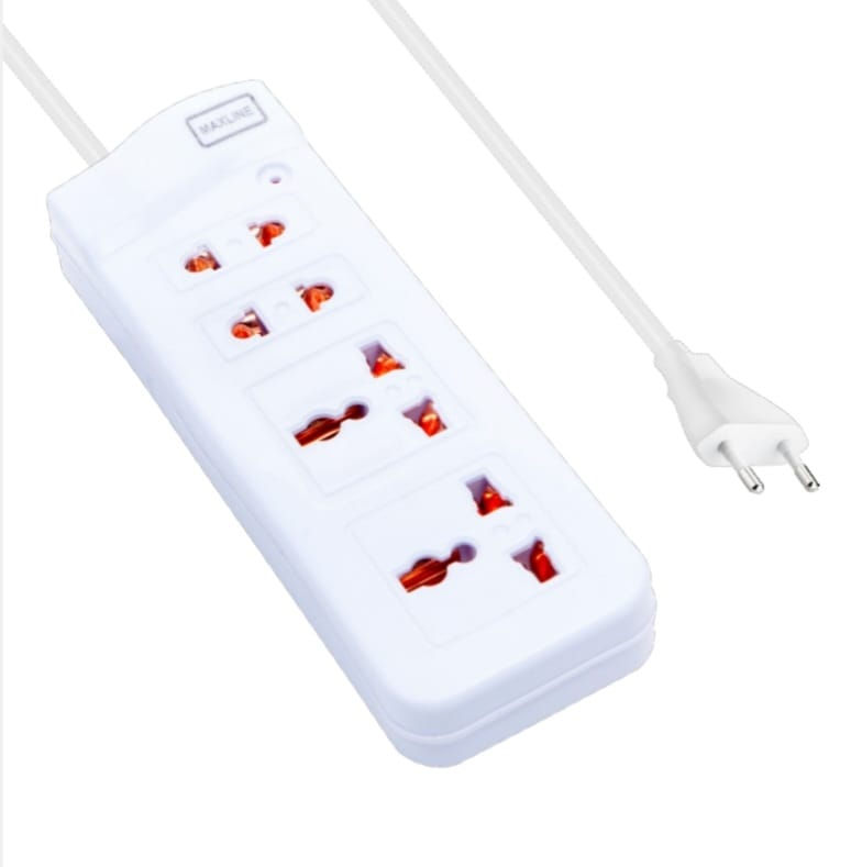 Picture of Multi Plug Maxline ML-017 Multiplug 4 Port Extention Socket 10 Feet Cable