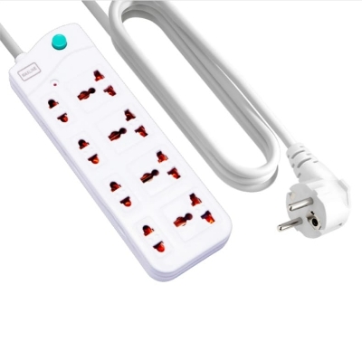 Picture of Multi Plug Maxline ML-2010 Multiplug 8 Port Extention Socket 10 Feet Cable