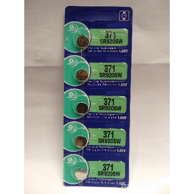 Picture of 371/SR920SW Silver Oxide  Button Cell Watch  Battery - 5PCS Silver