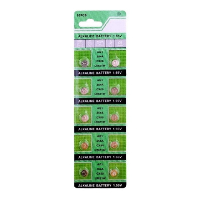 Picture of 4PCS Watch Battery 1.55V AG1 / 364A / LR621W / SR621SW / CX60 /LR60 Alkaline Button Cell Batteries 2 Pcs AG1 Batteries