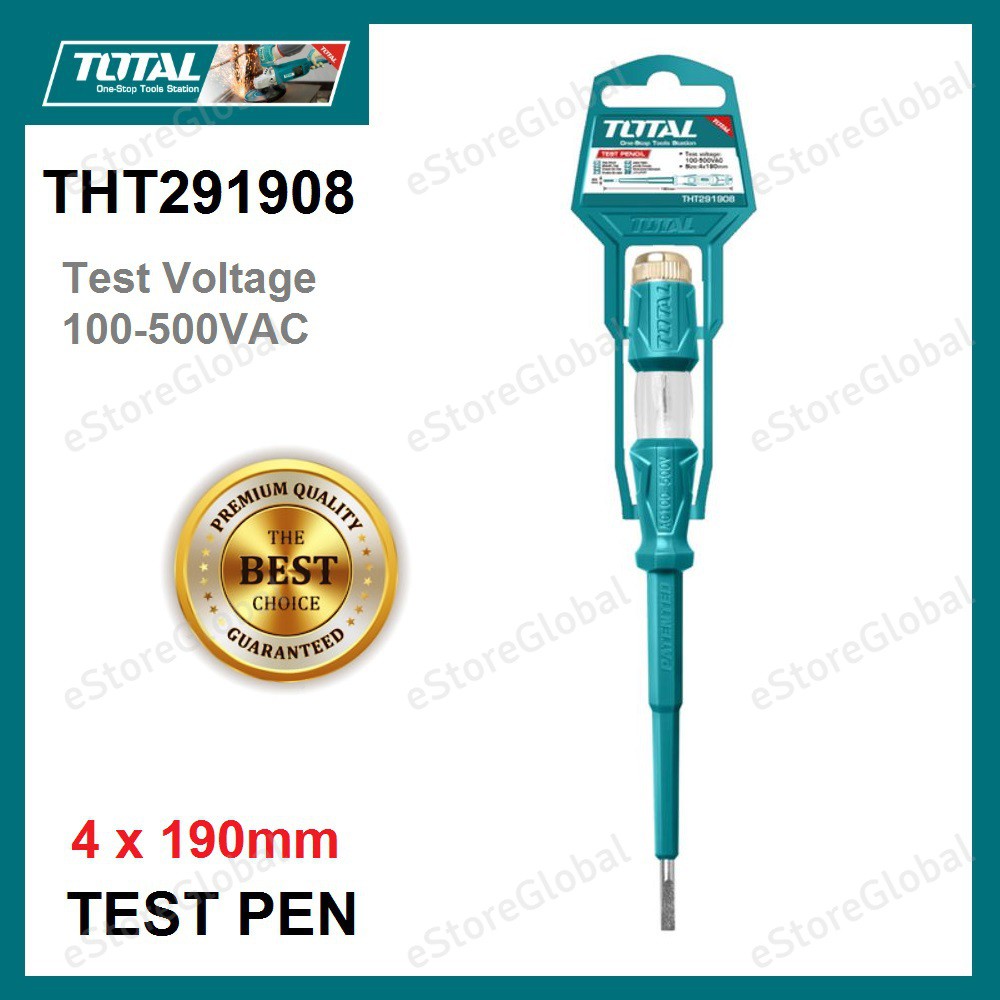 Picture of 1Pcs TOTAL Voltage Test Pencil 4x190mm Tester THT291908 Blue