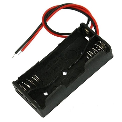 Picture of 3.7V 18650 Double Lithium Battery Storage Case Box Holder 1PCS Black