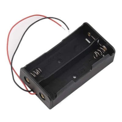 Picture of 3.7V 18650 Double Lithium Battery Storage Case Box Holder 1PCS Black