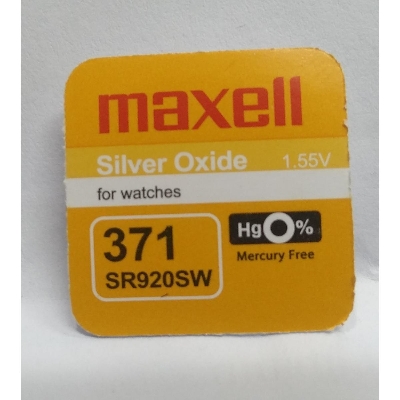 Picture of Maxl SR920SW / 371 1.55V Silver Oxide Button Cell Watch Battery 1Pcs Silver