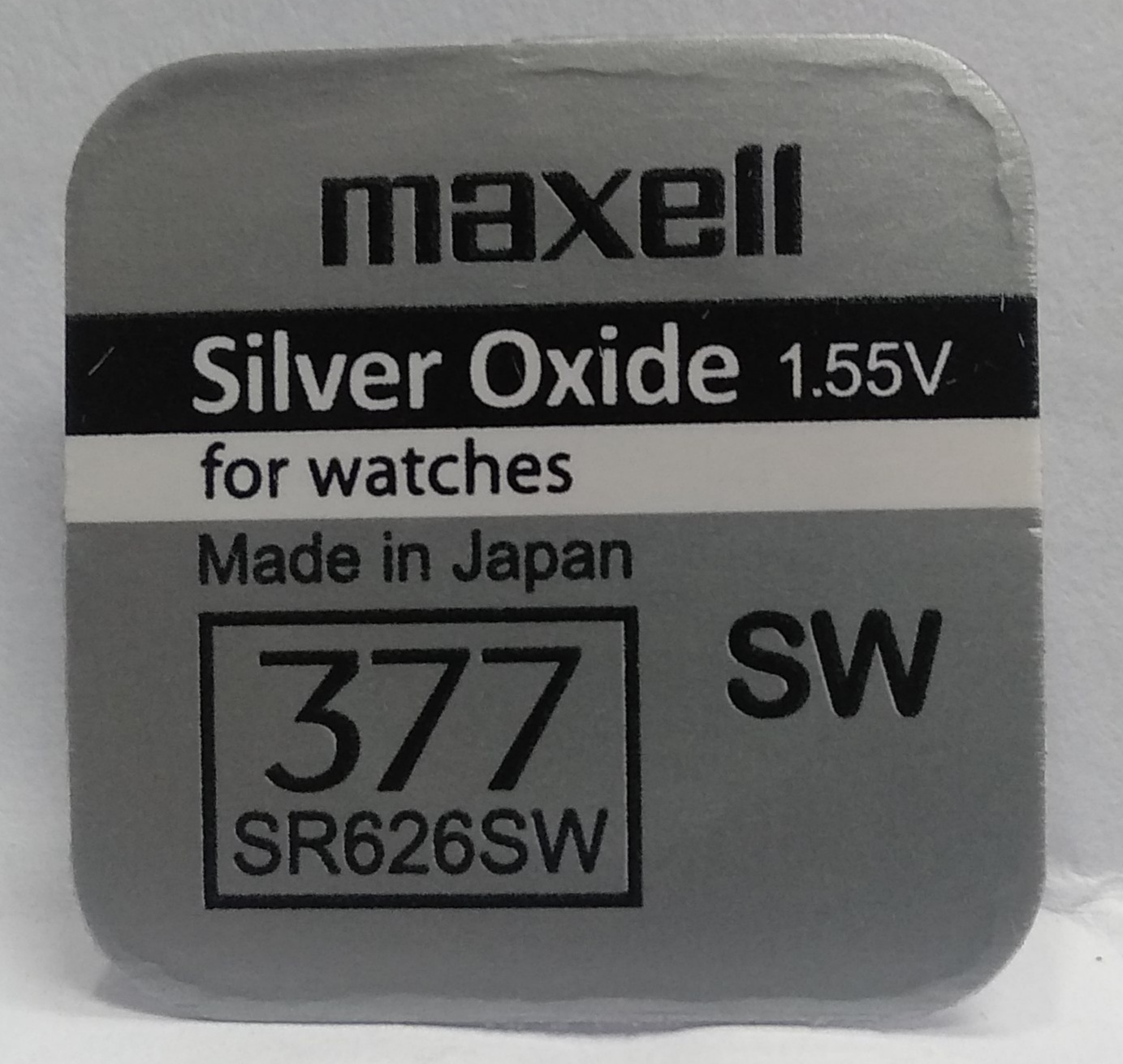 Picture of Maxl Sr626Sw / 377 1.55V Silver Oxide Button Cell Watch Battery 2Piece - Battery Silver
