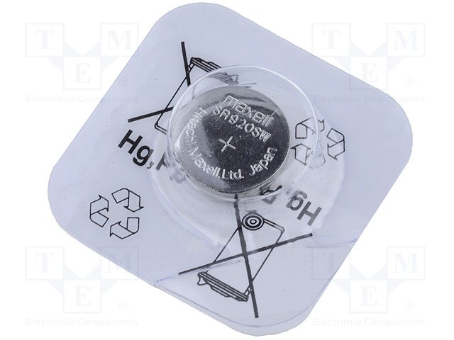 Picture of Maxl SR920SW / 371 1.55V Silver Oxide Button Cell Watch Battery 2Piece Silver