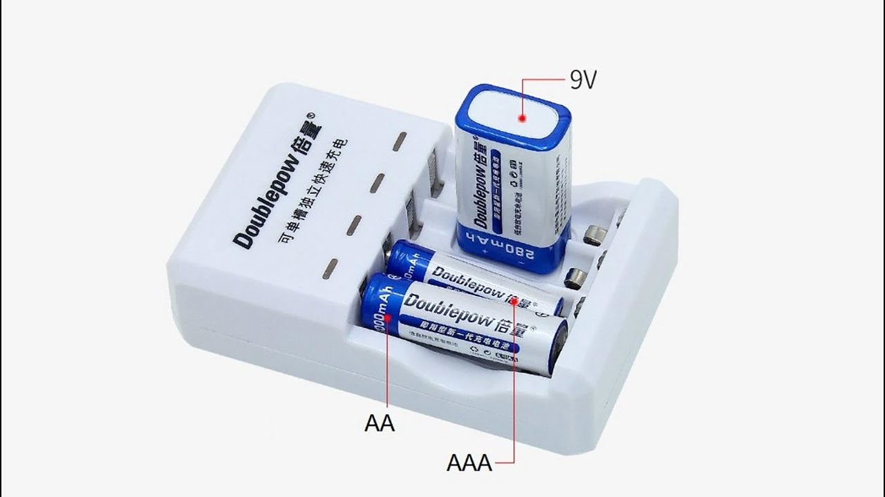 Picture of Doublepow DP-D03 Battery Charger for AA AAA 9V Ni-mh Ni-cd Rechargeable Battery White