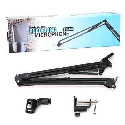 Picture of Professional Adjustable Flexible Metal Microphone Arm Stand Black