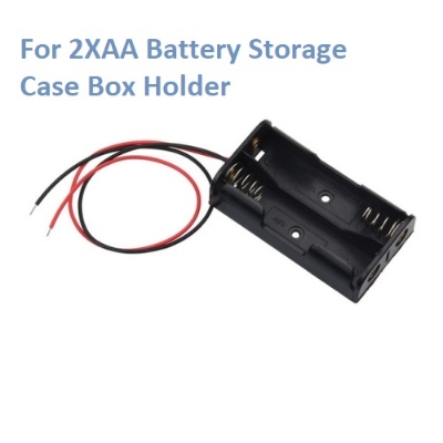Picture of Battery Storage Case Box Holder 2 X AA Black