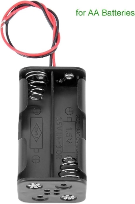 Picture of Battery Storage Case Box Holder 2 X AA Black