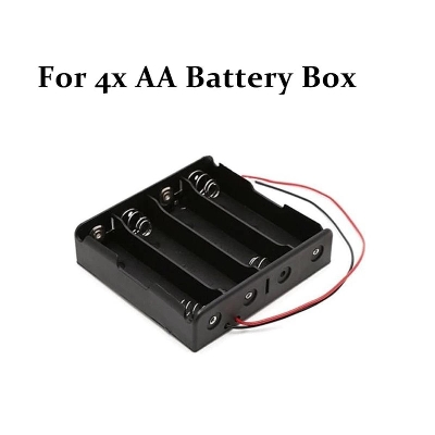 Picture of Battery Storage Case Box Holder 4 X AA 1Pcs Black