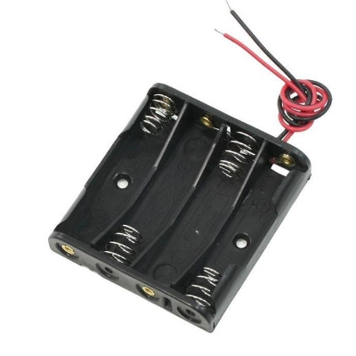 Picture of Battery Storage Case Box Holder 4 X AA 1Pcs Black