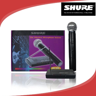 Picture of Shure SH-200 Wireless Microphone Receiver System Black