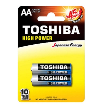 Picture of TOSHIBA Alkaline AA Batteries LR6 1.5V 4pcs Multicolor
