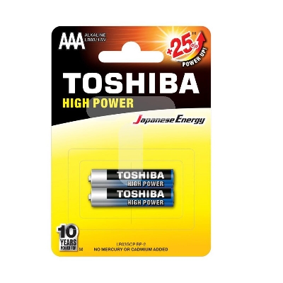 Picture of TOSHIBA Alkaline AAA Batteries LR03 1.5V 4pcs Multicolor
