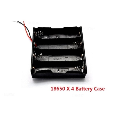 Picture of 3.7V / 4.2V 18650 Four Lithium Battery Storage Case Box Holder 1Pcs Black